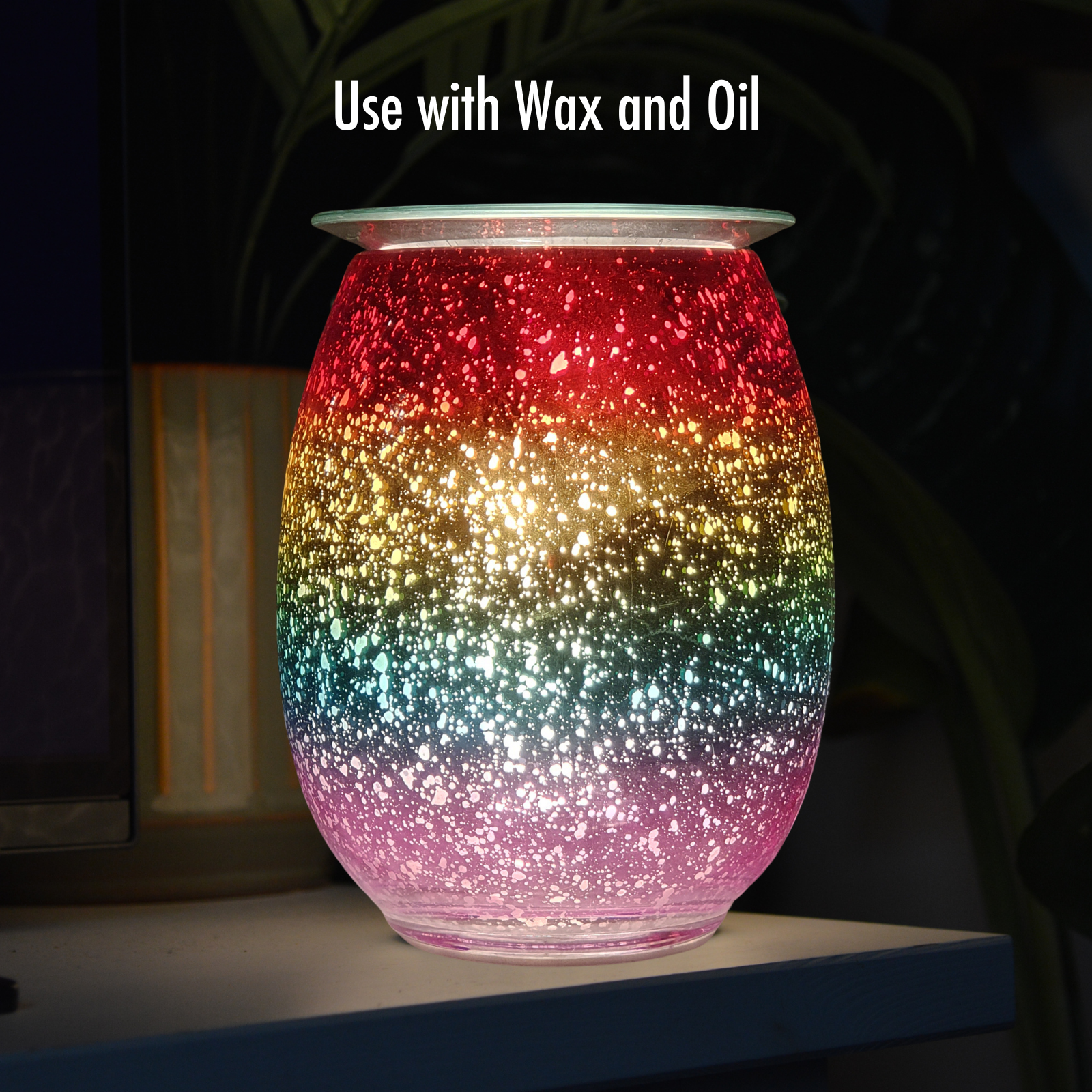 Electric Wax Burner - Glass - MultiChrome Sleek