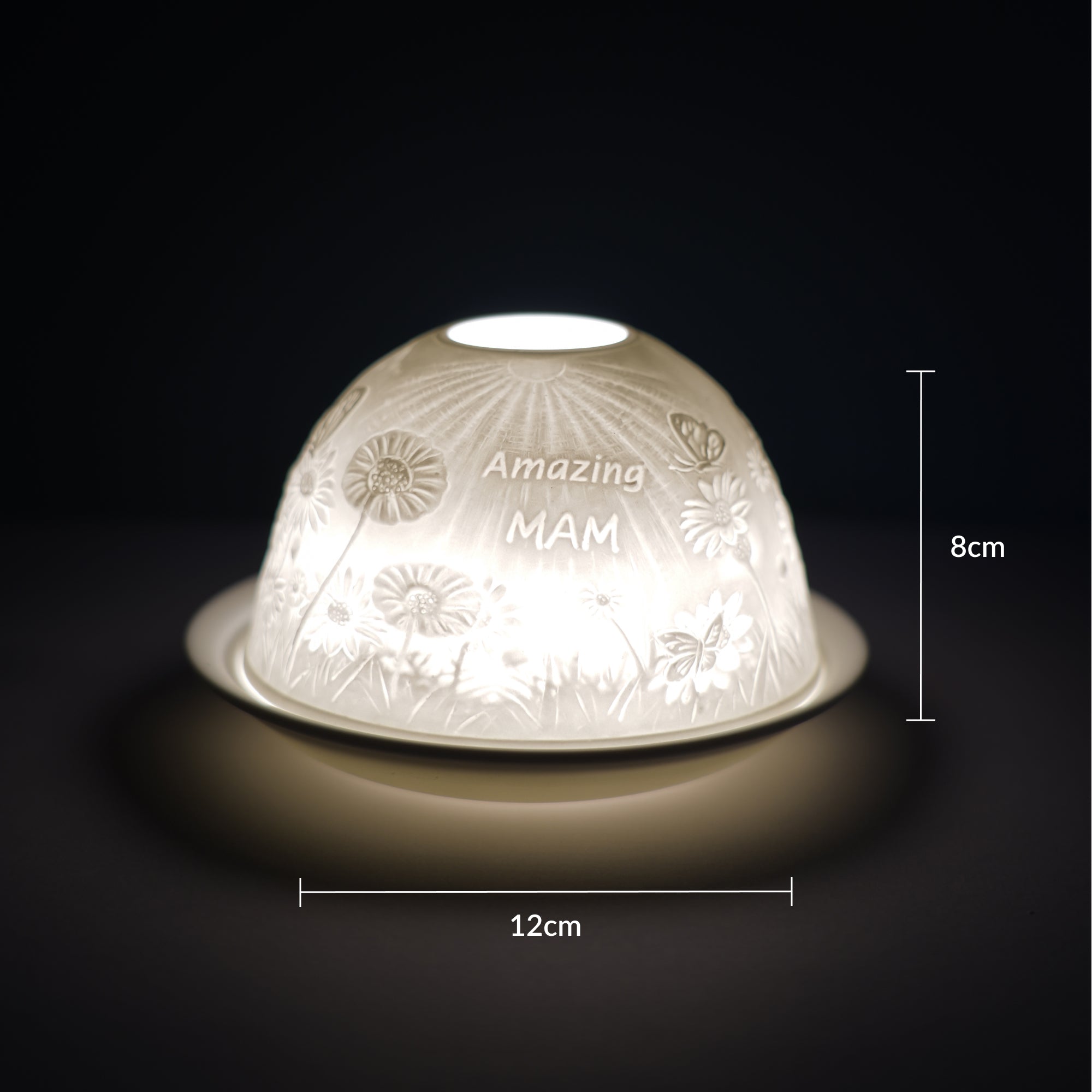 Porcelain Tealight Dome - Amazing Mam