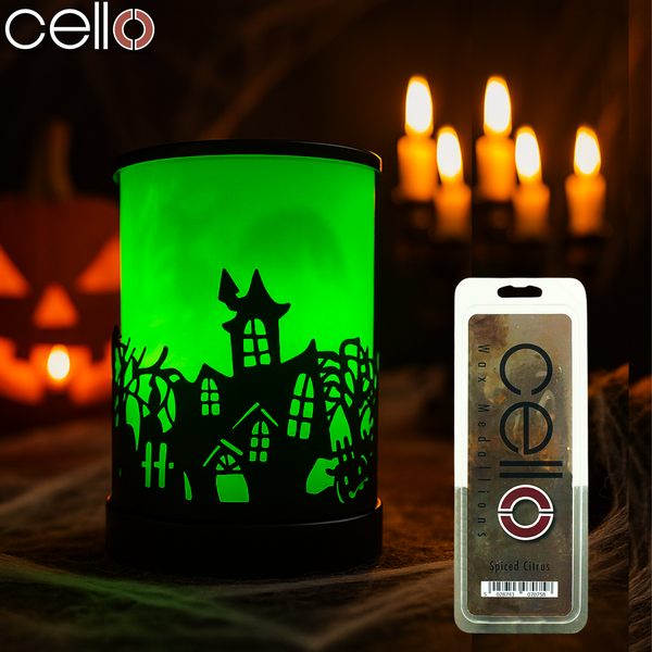 Cello Halloween Colour Changing EMB with a Set of 3 Wax Medallions