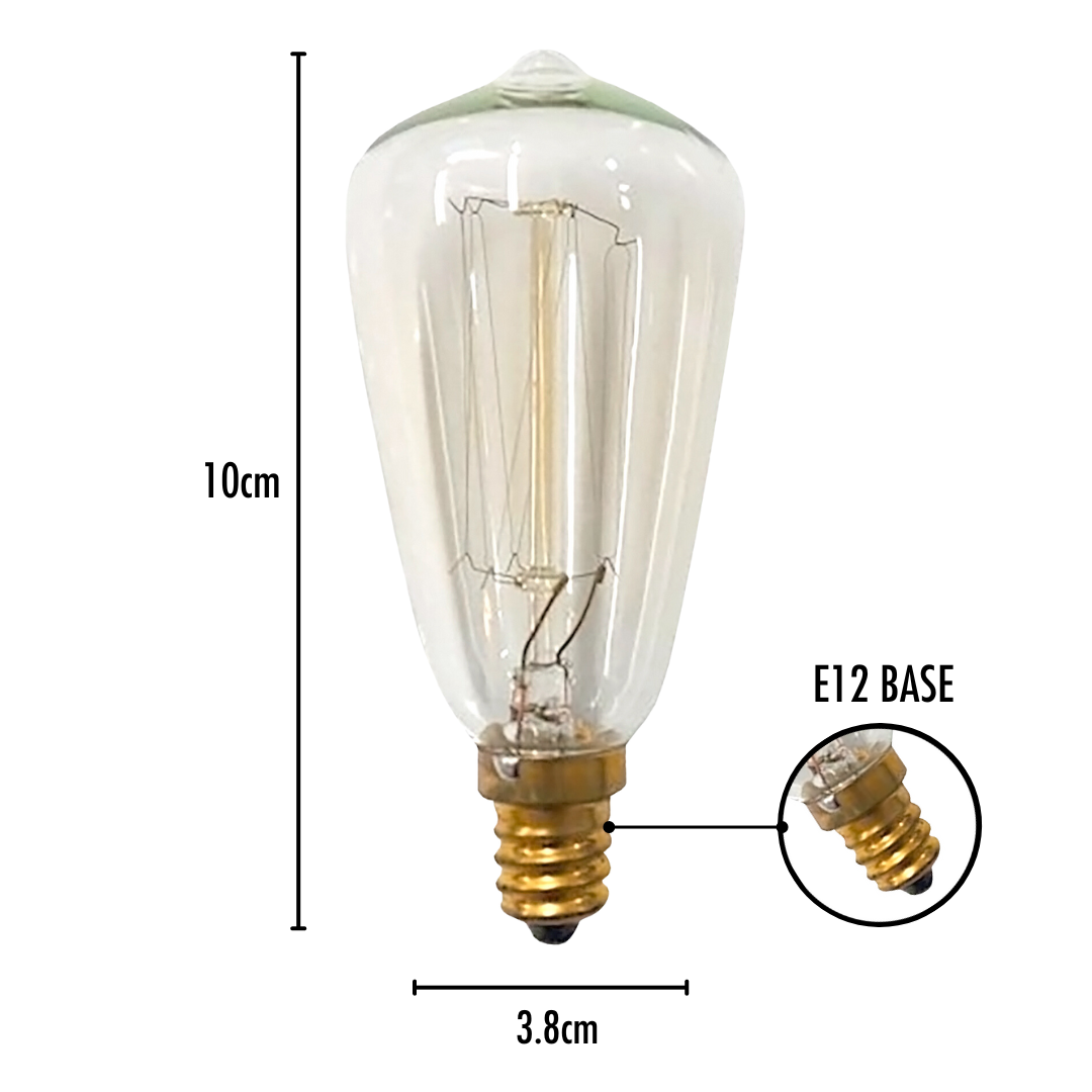 E12 40w Bulb - Replacement Bulb for Edison Electric Melt Burners