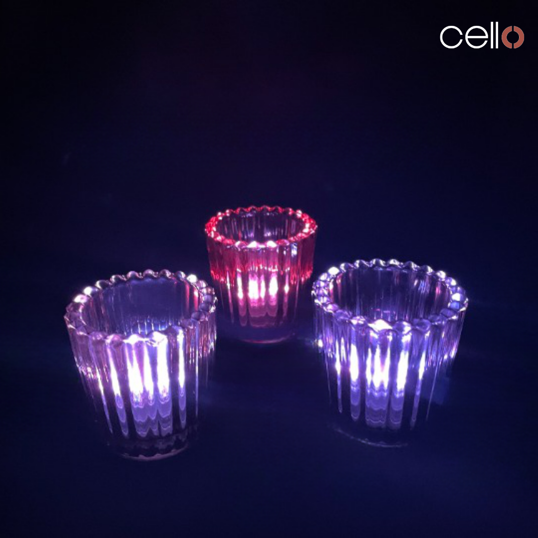 Multicoloured LED Lights With Remote - 3 Pack