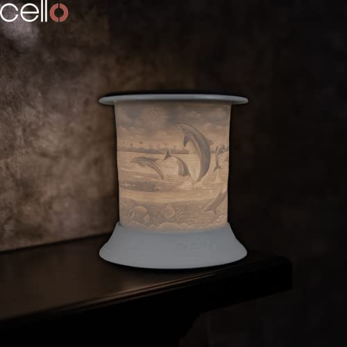 Cello Electric Wax Burner Porcelain Straight - Dolphin