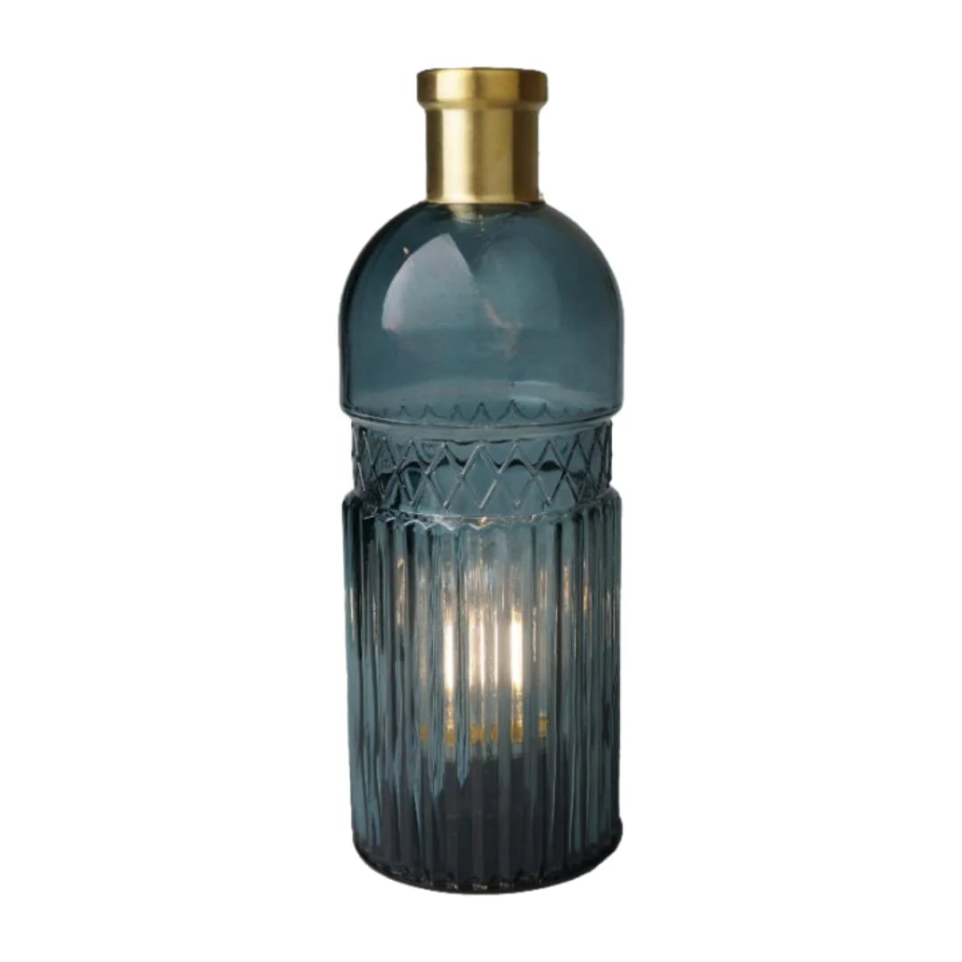 Vintage Large Lamp - Lake Blue