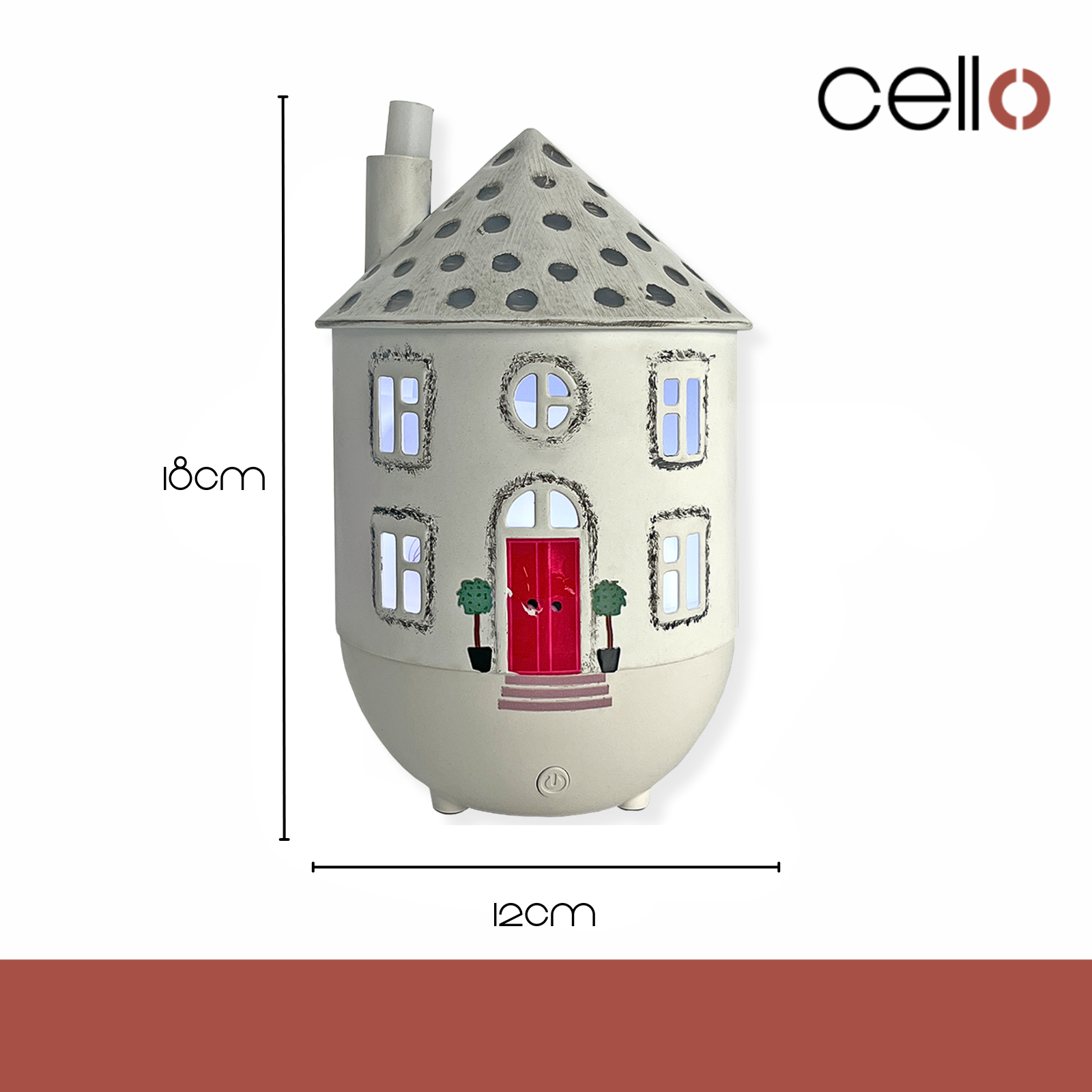 Cello Home Ultrasonic Diffuser with 3 x 10ml Oils