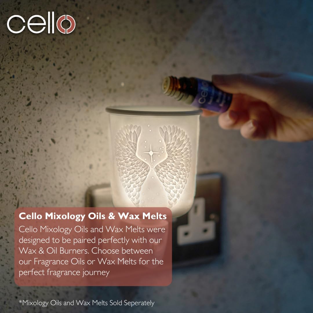 Cello Plug In Wax Burner - Angel Wings