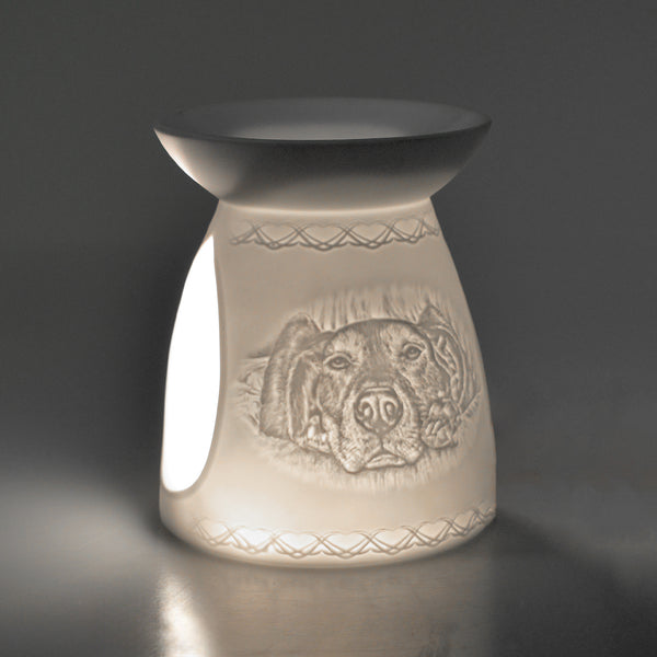 Porcelain Tealight Wax Burner - Dog