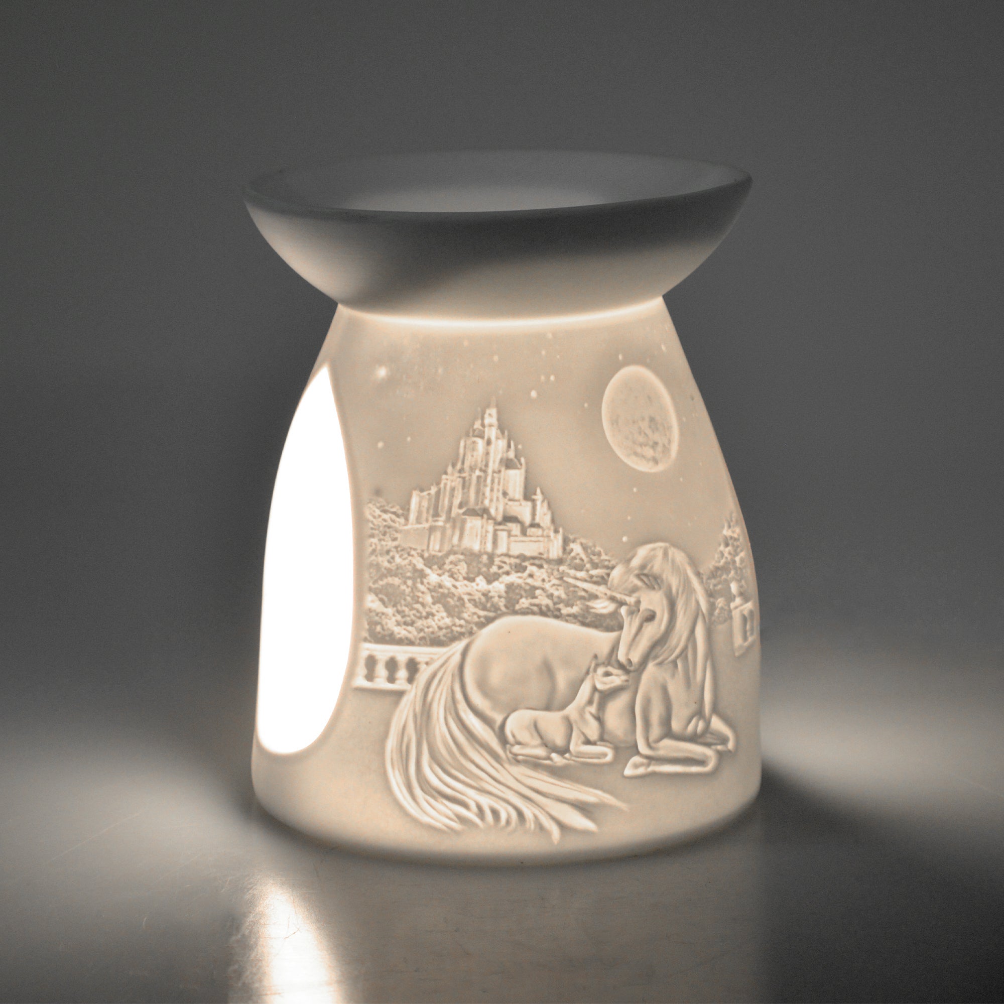 Porcelain Tealight Wax Burner - Unicorn