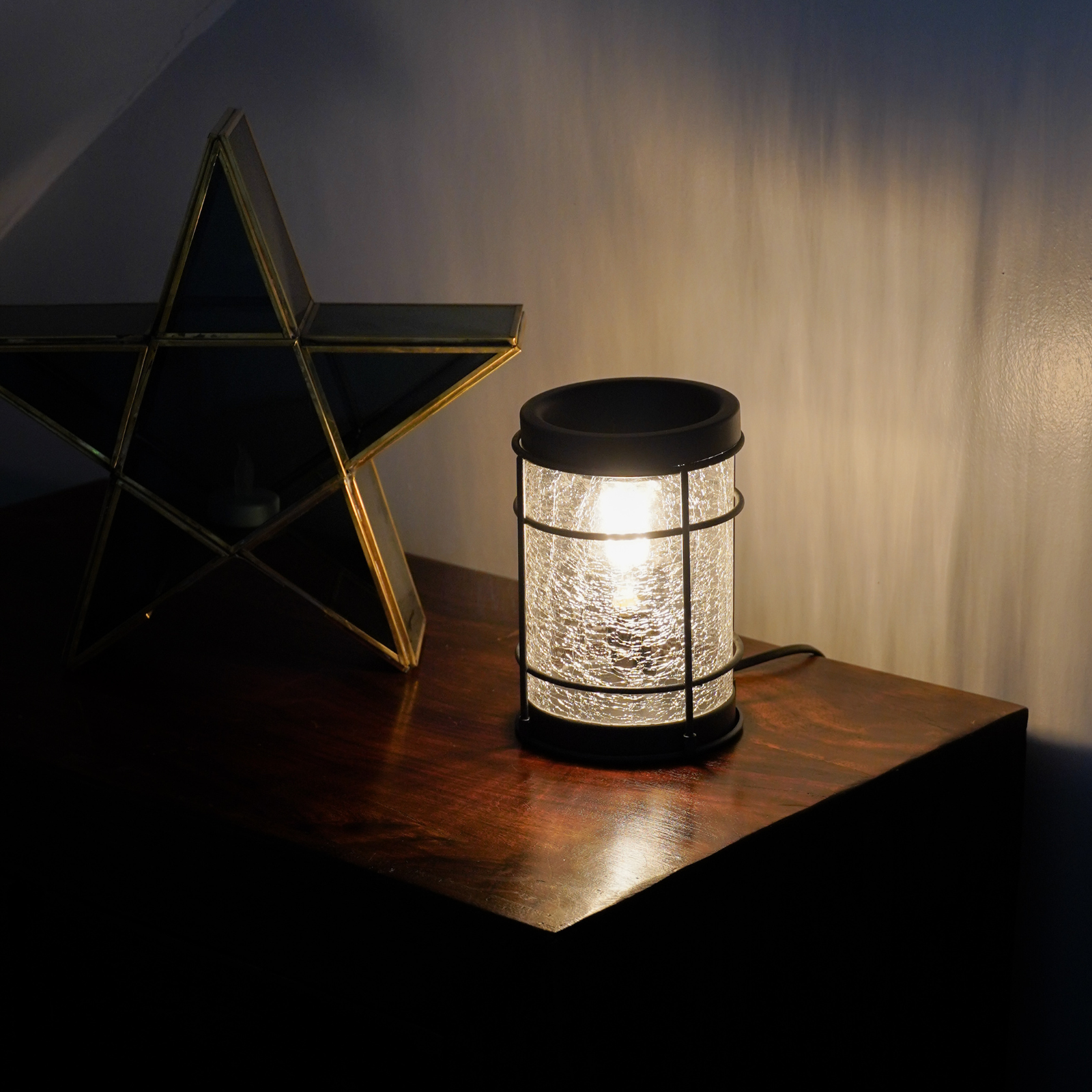 Electric Wax Burner Edison - Black Crackle