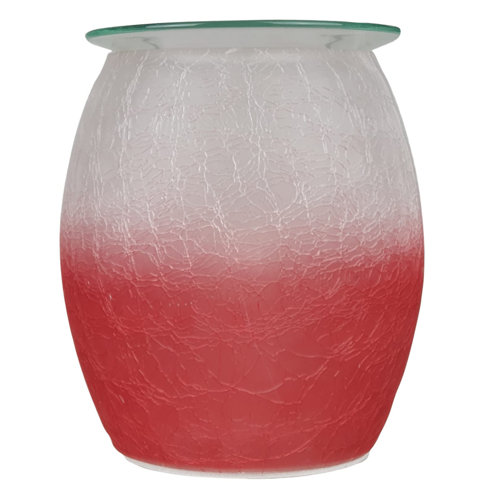 Electric Wax Burner Crackle Glass - Red