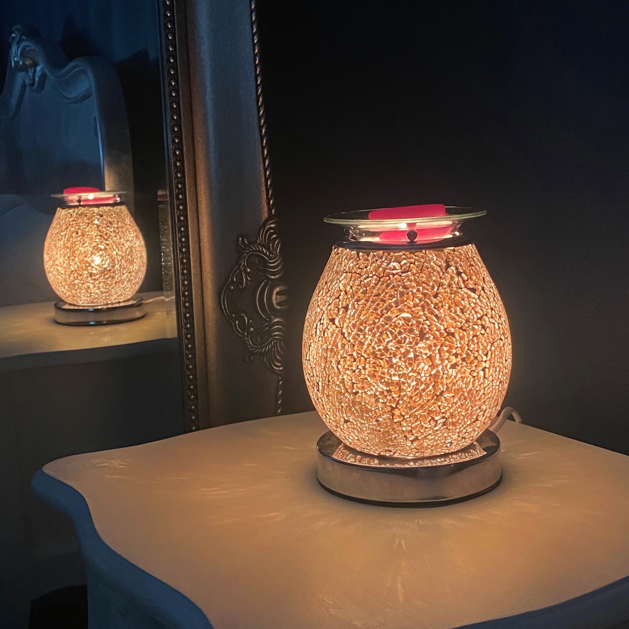 Electric Wax Burner Touch Mosaic - Rose Gold