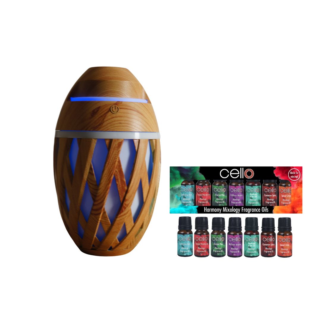 Woven Basket Diffuser & Harmony Mixology Oils