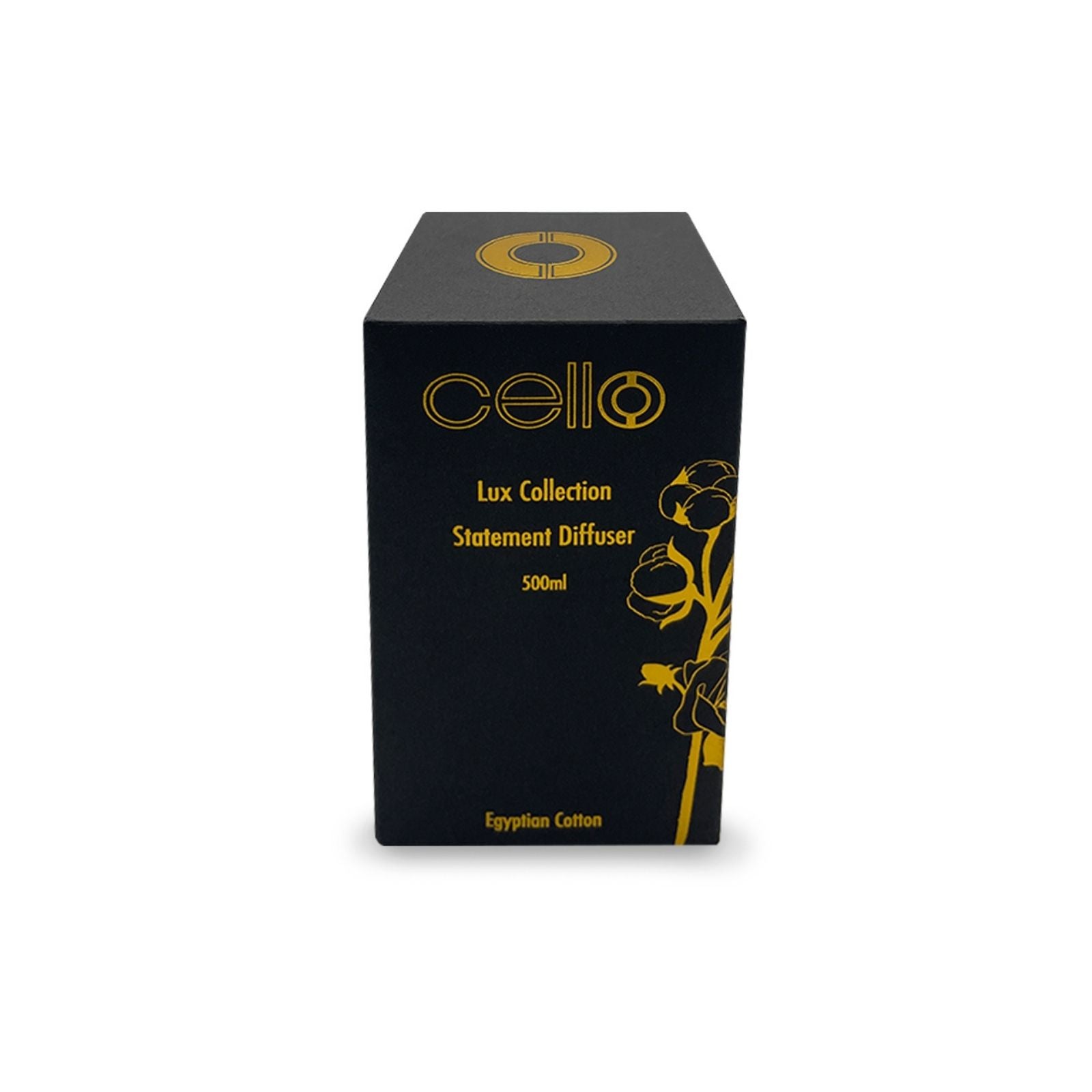 Cello Lux Egyptian Cotton Reed Diffuser & Candle Gift Set with USB Electric Black Lighter