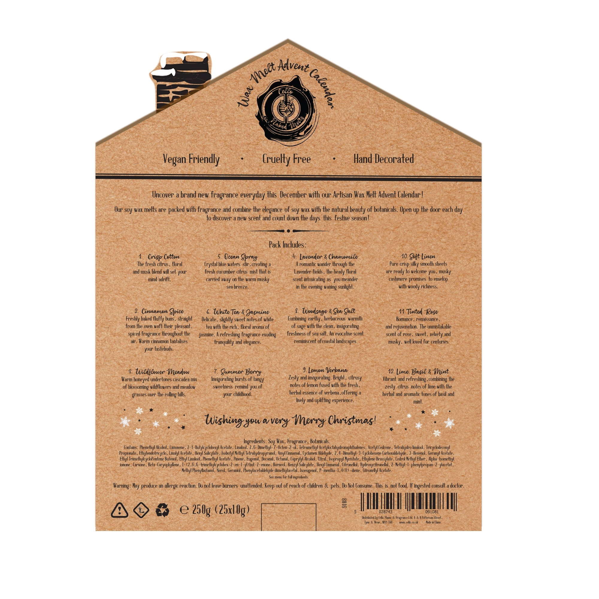 Naked Cello Advent Calendar (25 Melts)