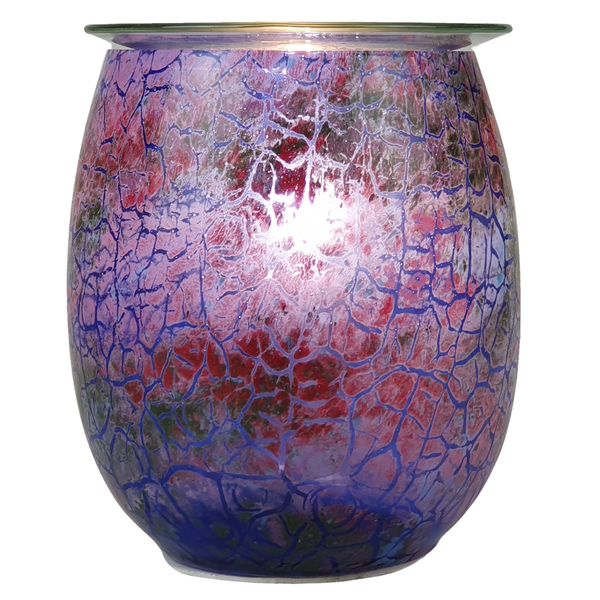 Electric Wax Burner Art Glass - Purple Bon Bon