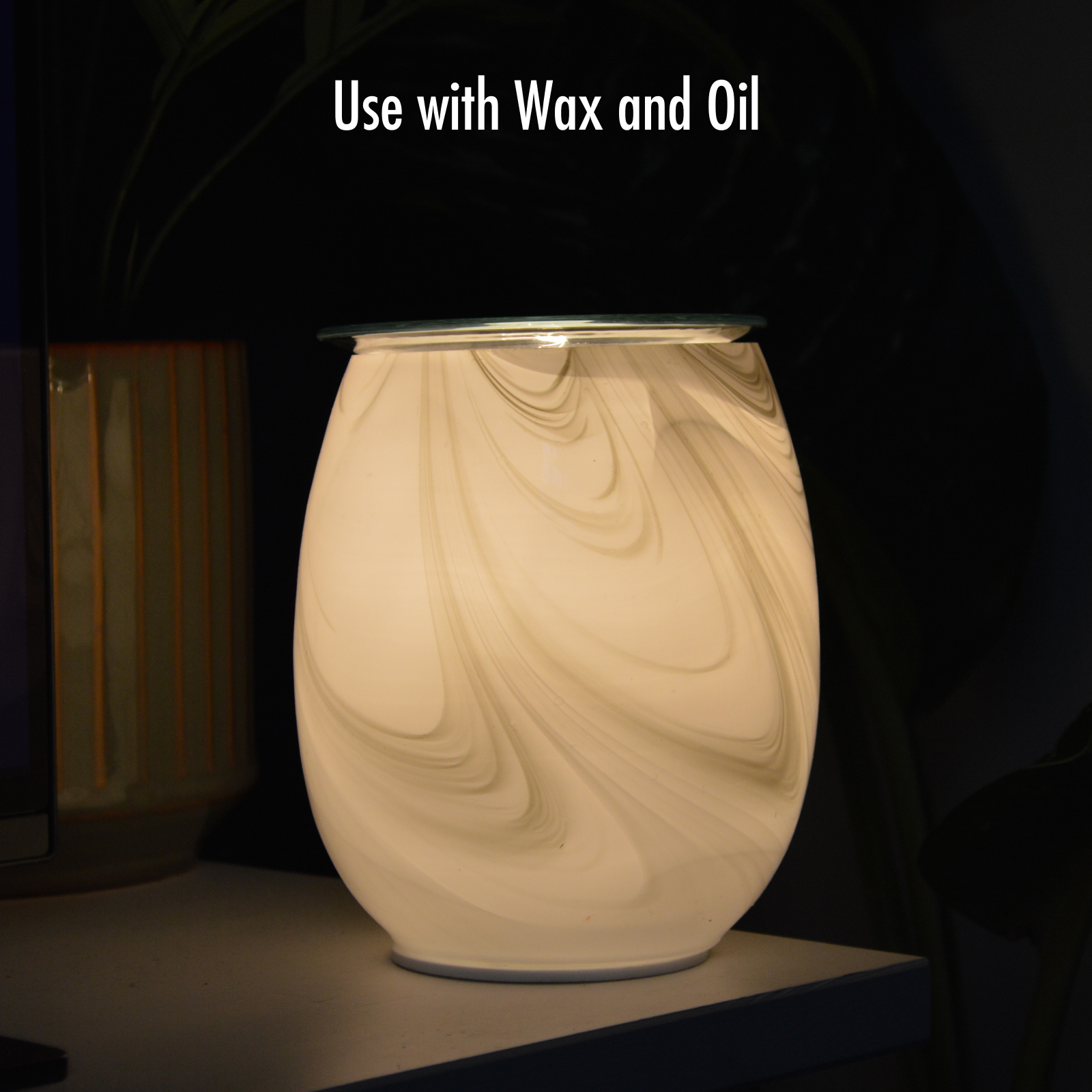 Electric Wax Burner Art Glass - Galaxy Swirl