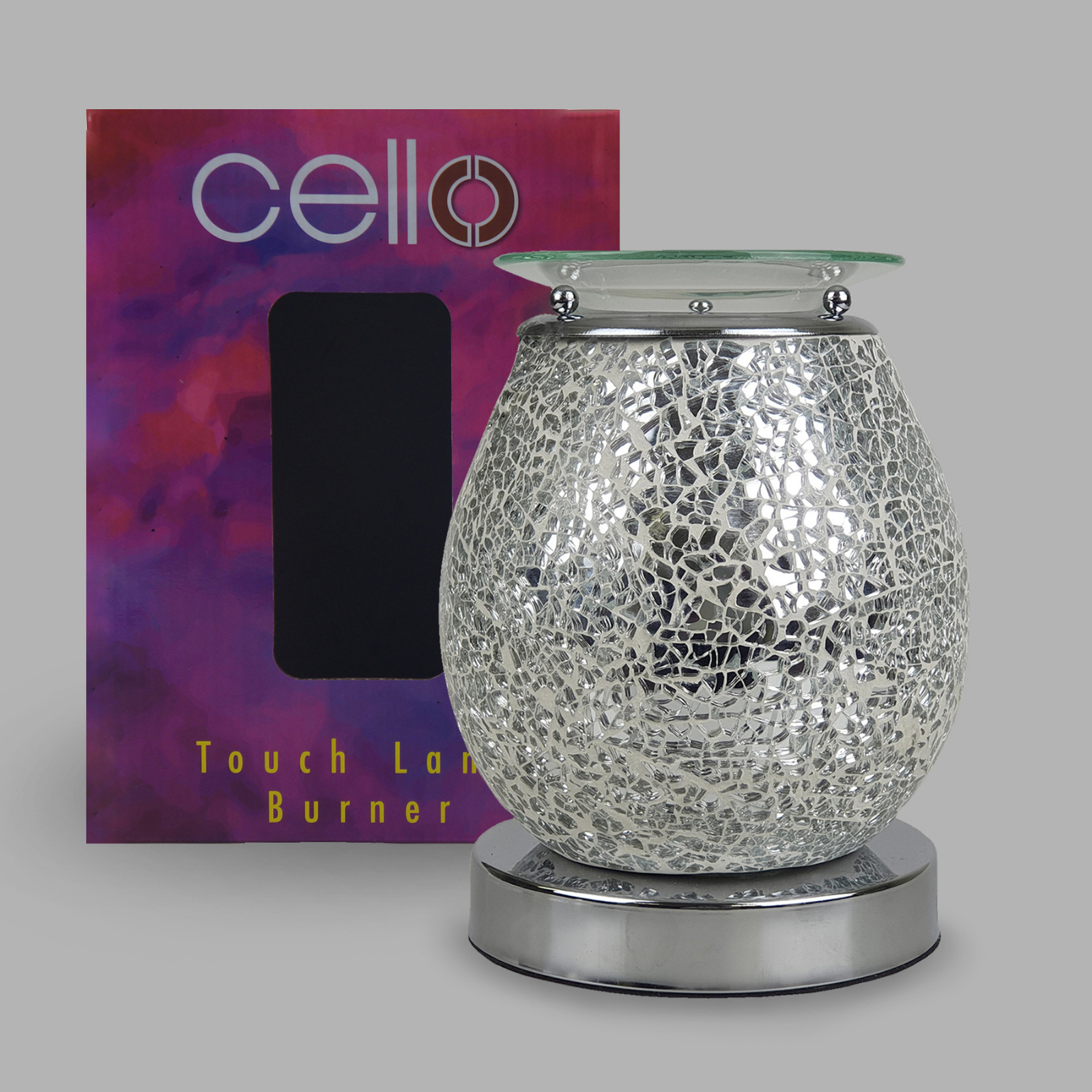 Electric Wax Burner Touch Mosaic - Silver
