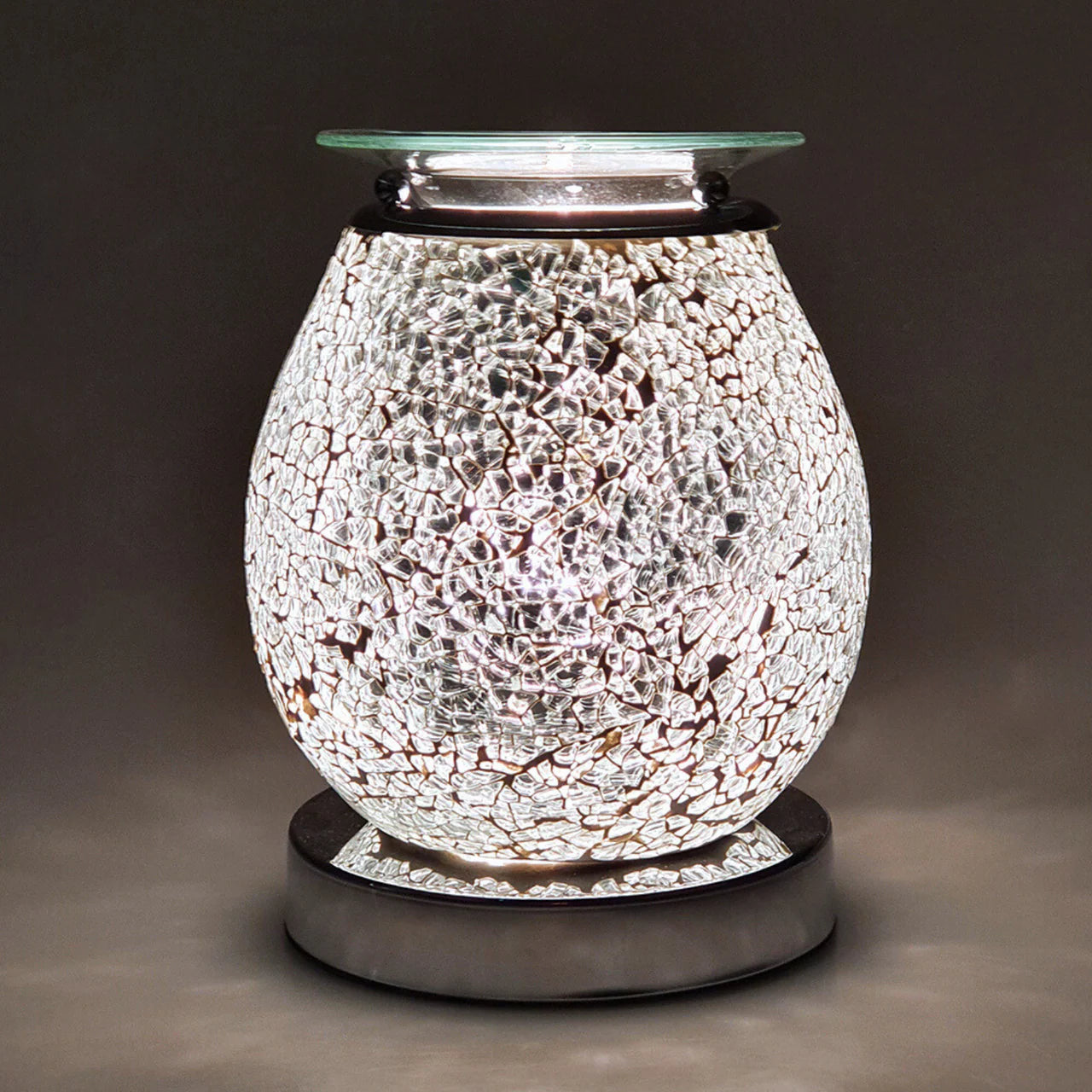 Electric Wax Burner Touch Mosaic - Silver