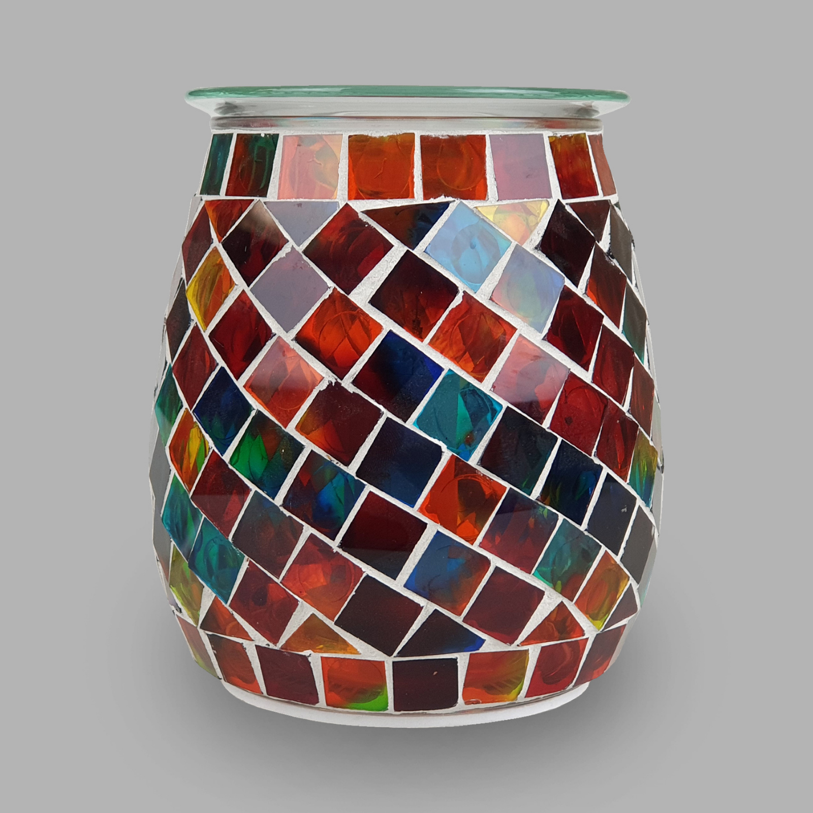 Electric Wax Burner - Mosaic Glass Rainbow