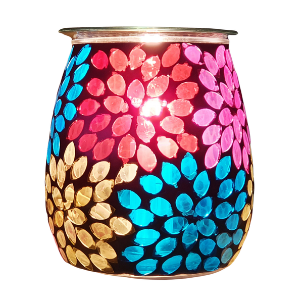 Electric Wax Burner - Mosaic Glass Fab Flower