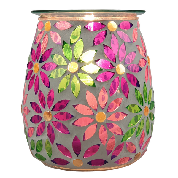 Electric Wax Burner - Mosaic Glass Pretty Petals