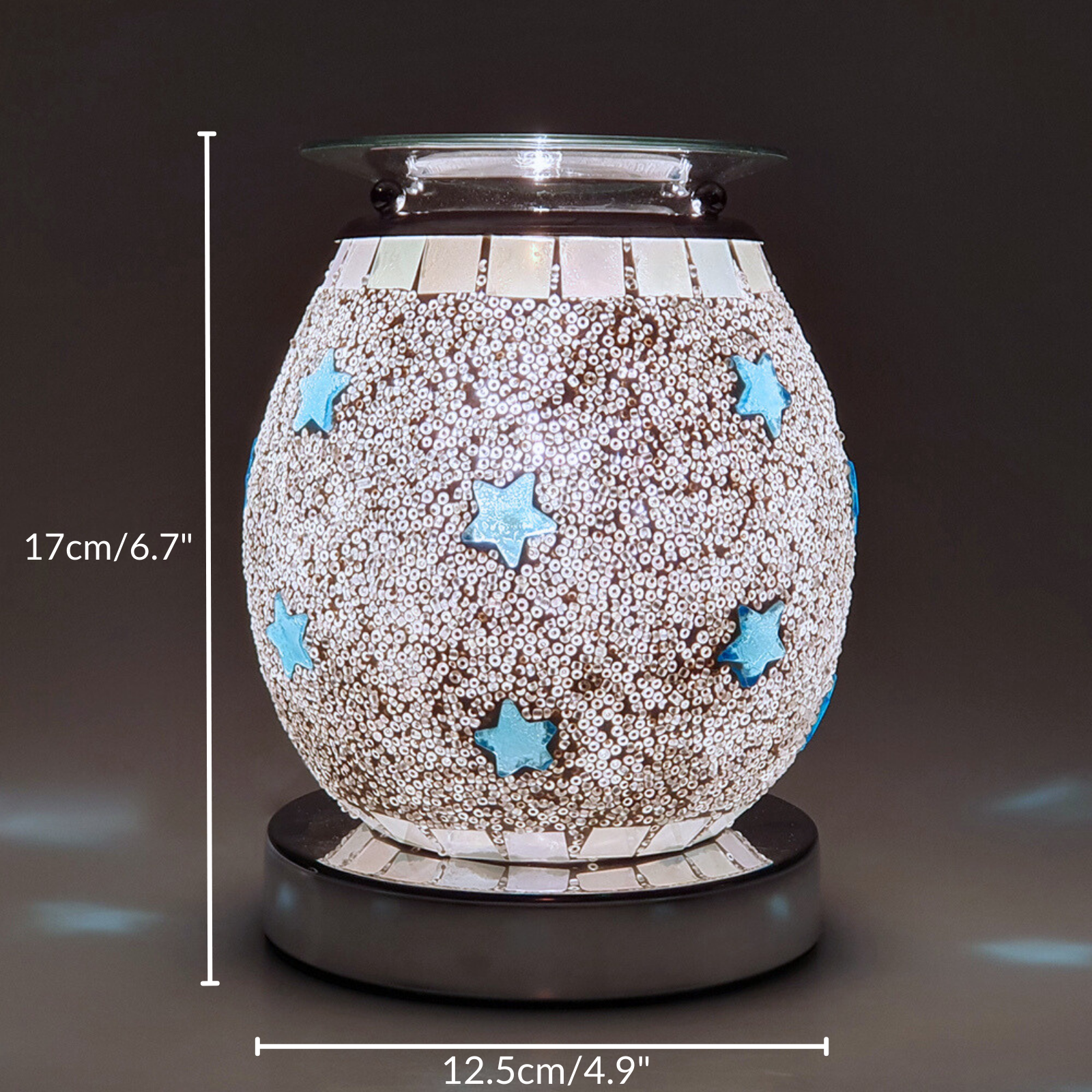 Electric Wax Burner Touch Mosaic - Blue Star