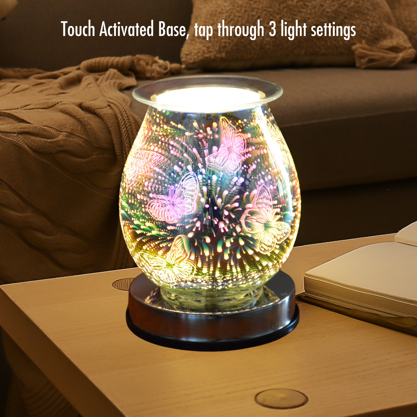 Butterfly 3D Touch Electric Wax Burner