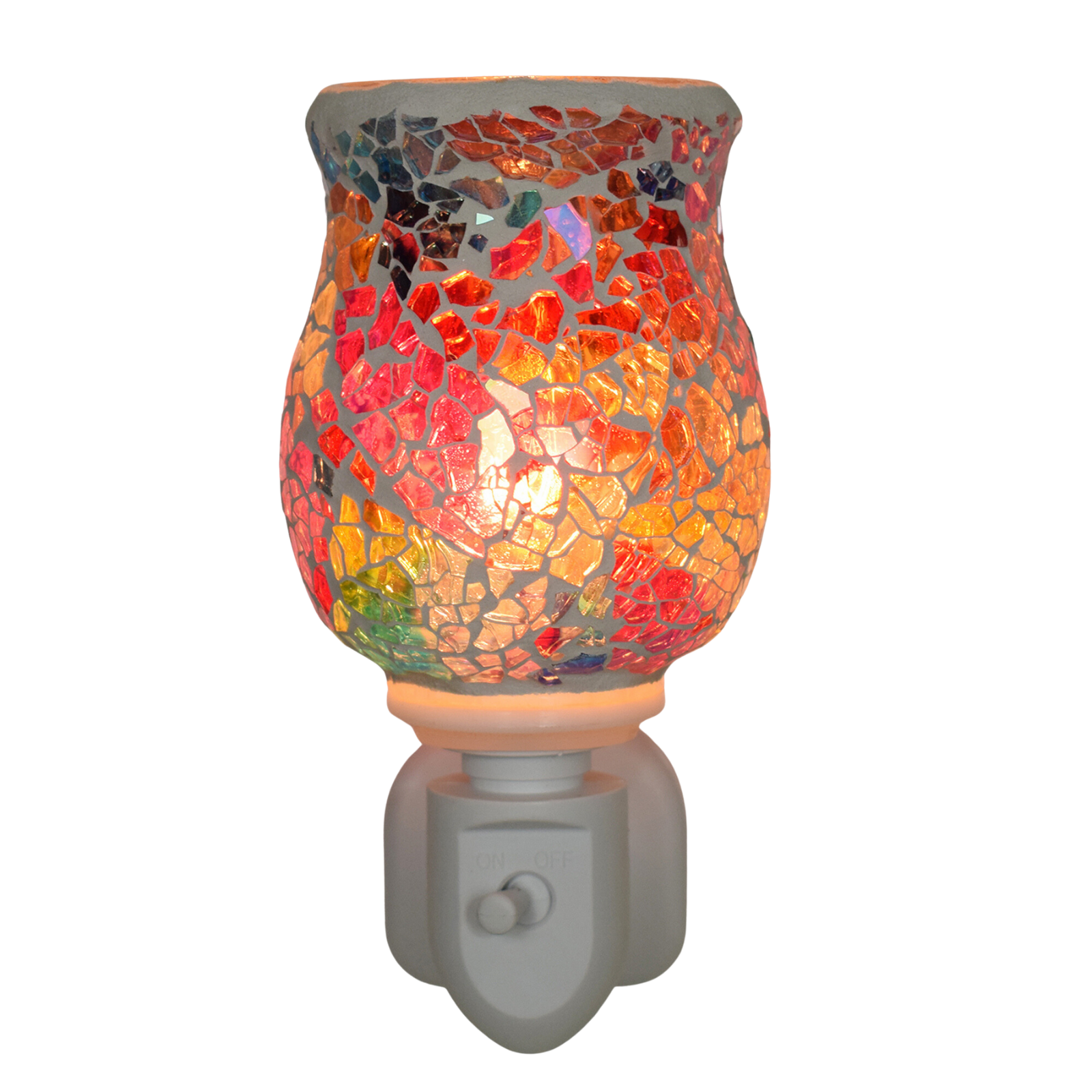 Mosaic Plug In Electric Wax Burner - Glistening Glass