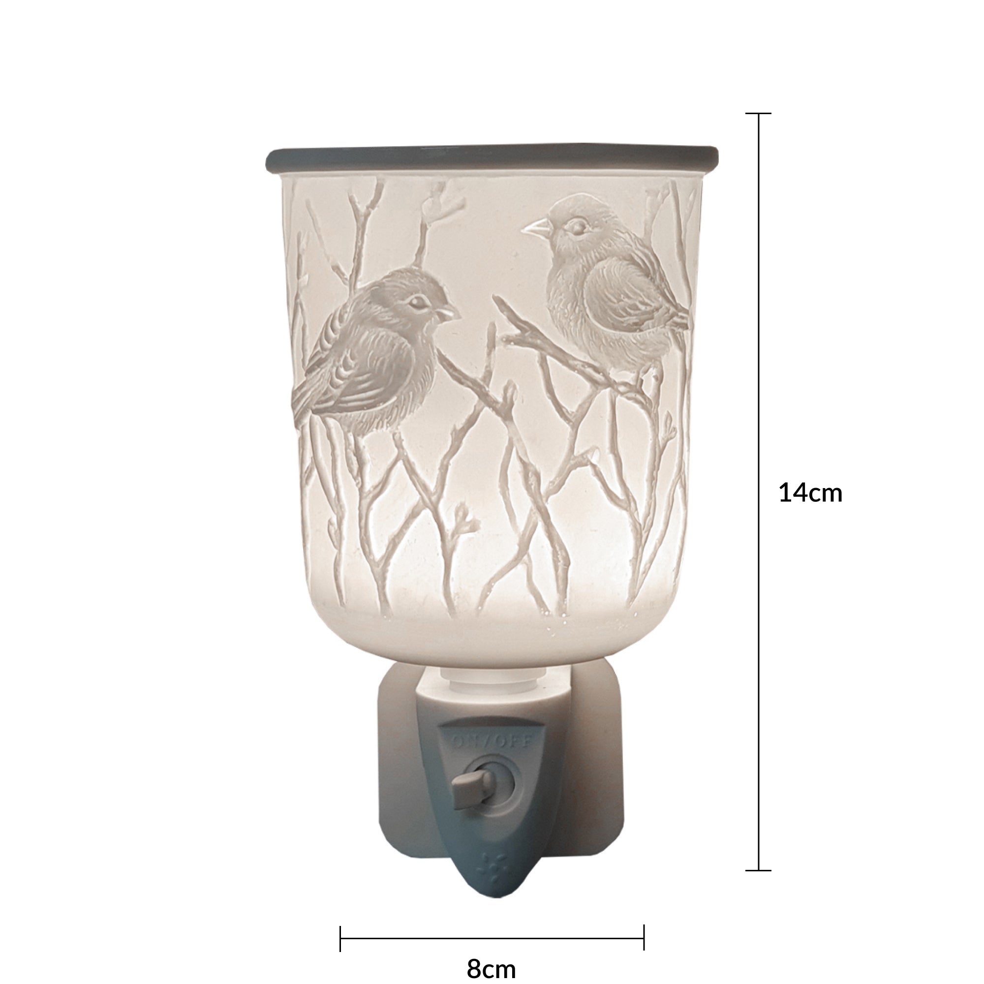 Porcelain Plug In Electric Wax Burner - Bird