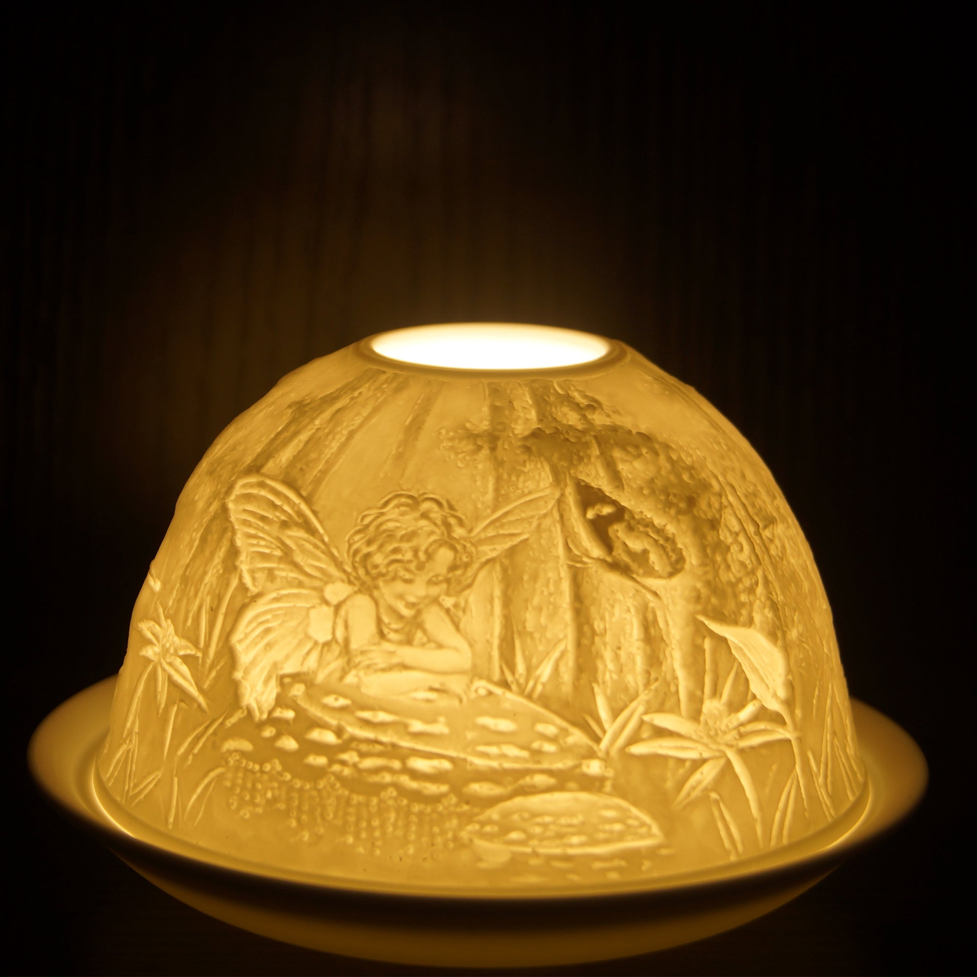 Porcelain Tealight Dome - Fairy Design