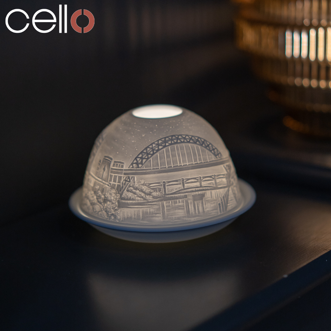 Porcelain Tealight Dome - North East