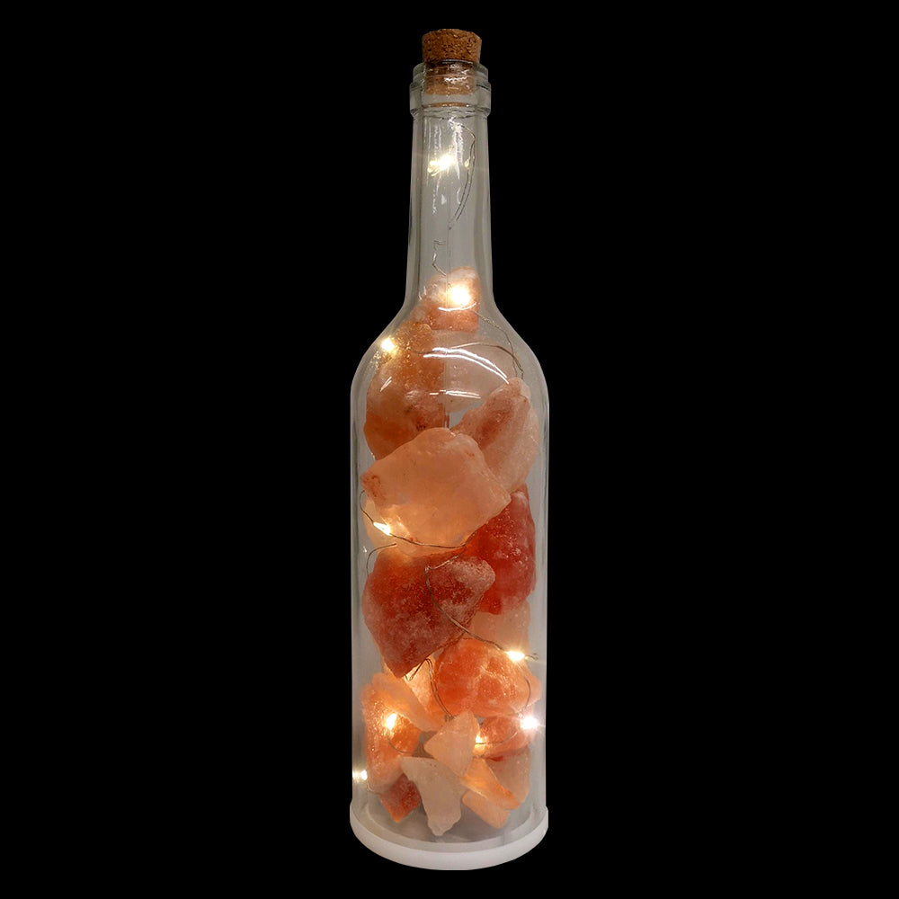 The Salt of Life - Clear Bottle Himalayan Salt Lamp