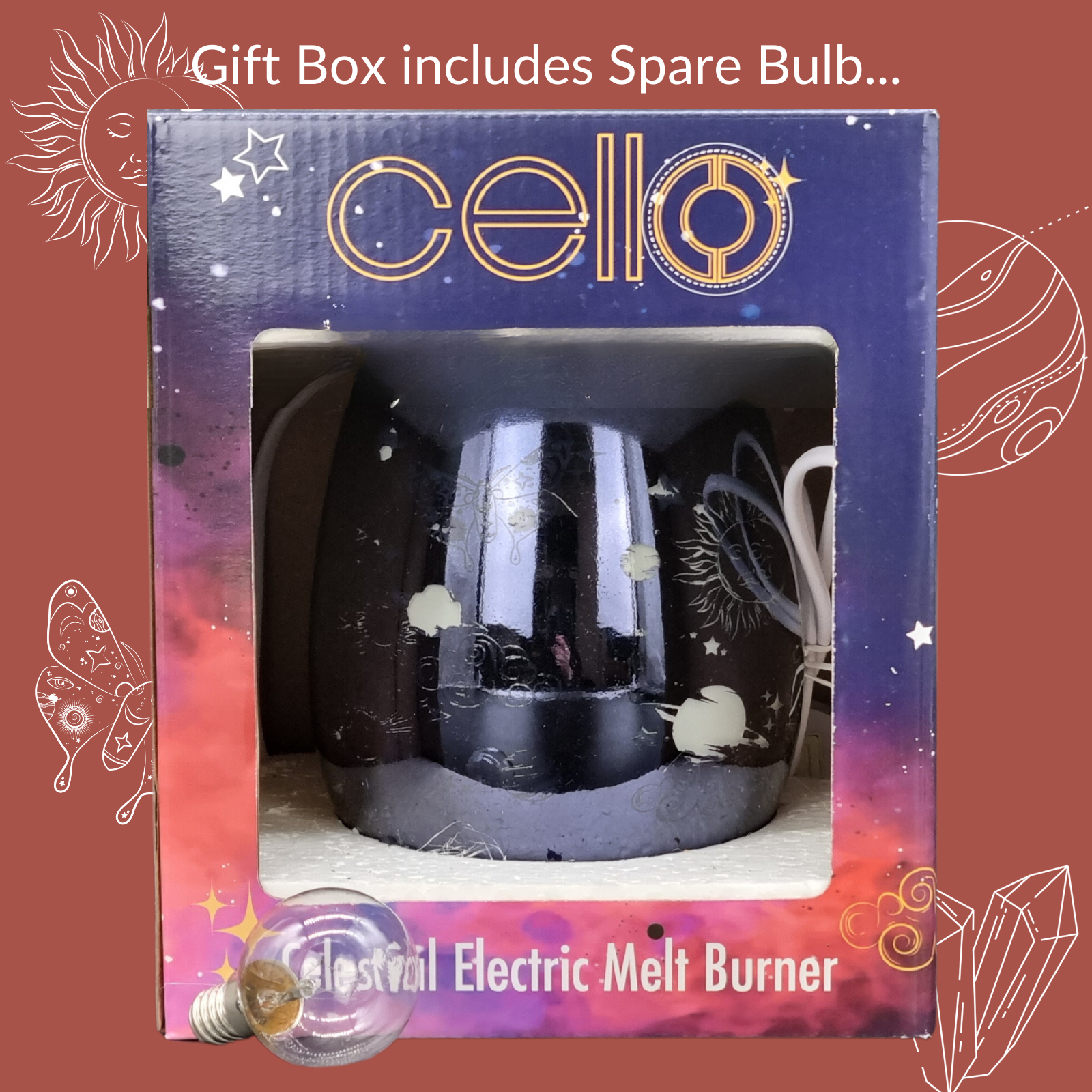 Celestial Electric Wax Burner - Midnight