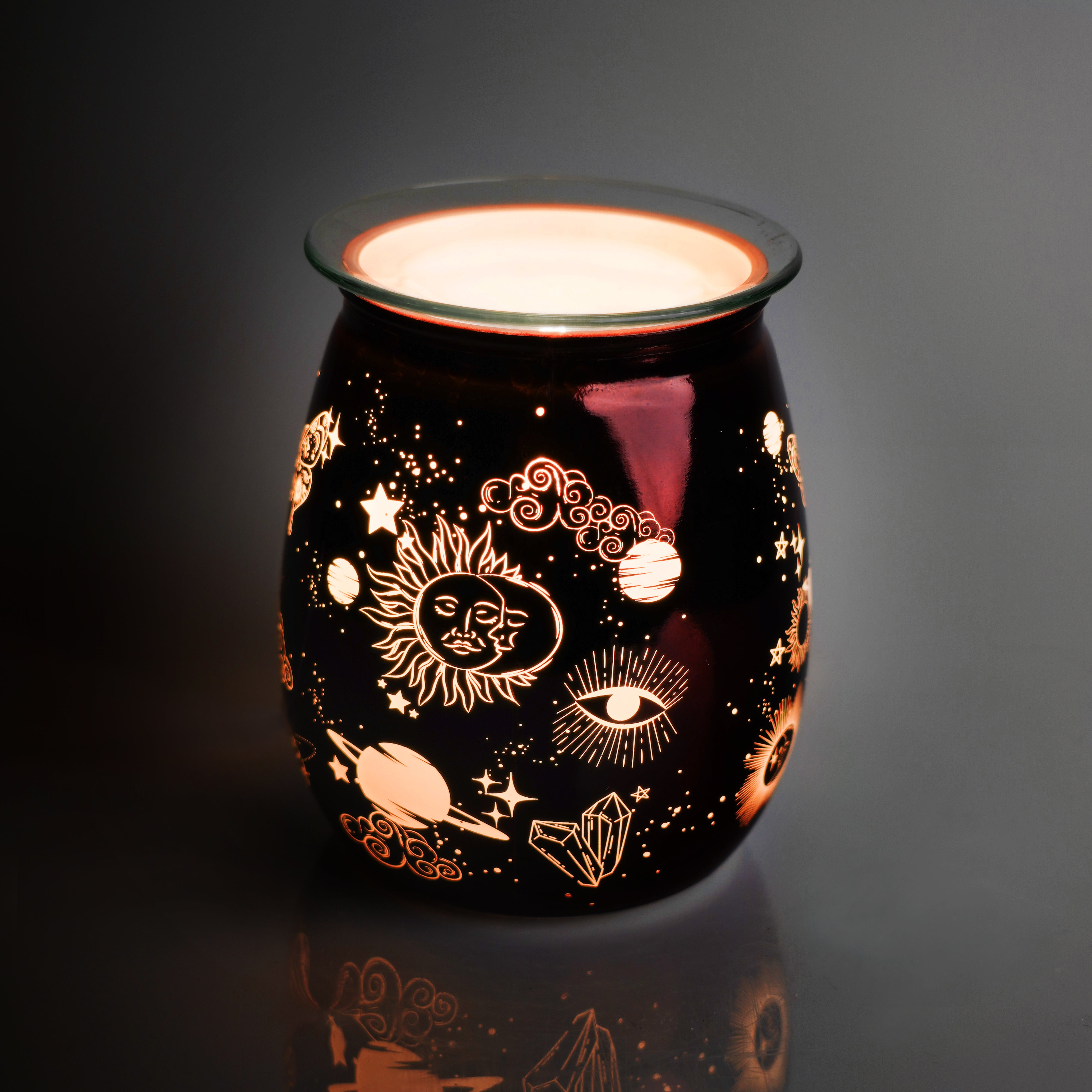 Cello Celestial Electric Melt Burner Copper with Spiced Citrus Wax Medallion
