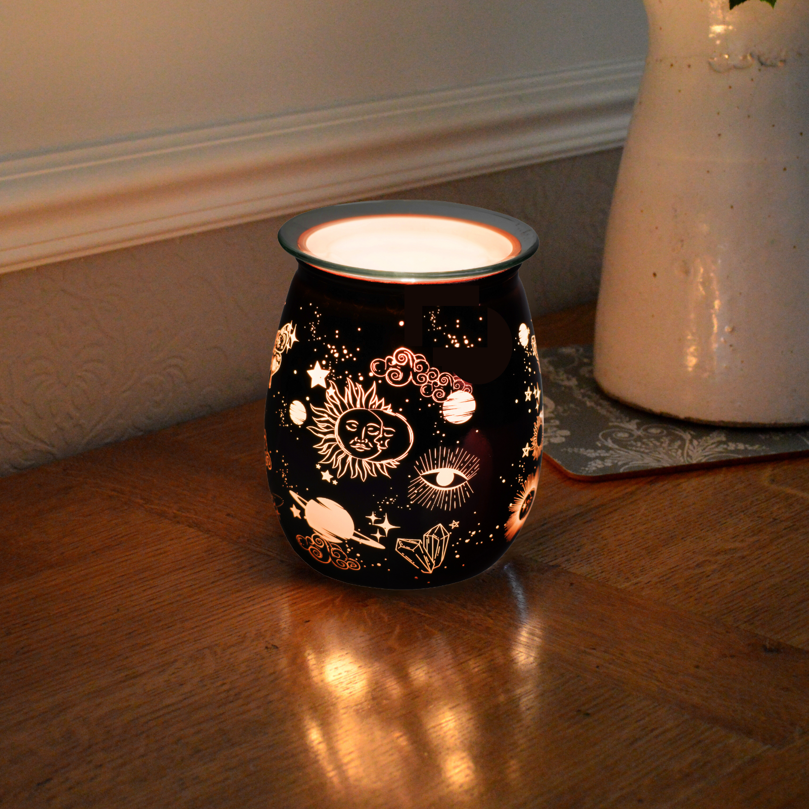 Cello Celestial Electric Melt Burner Copper with Spiced Citrus Wax Medallion