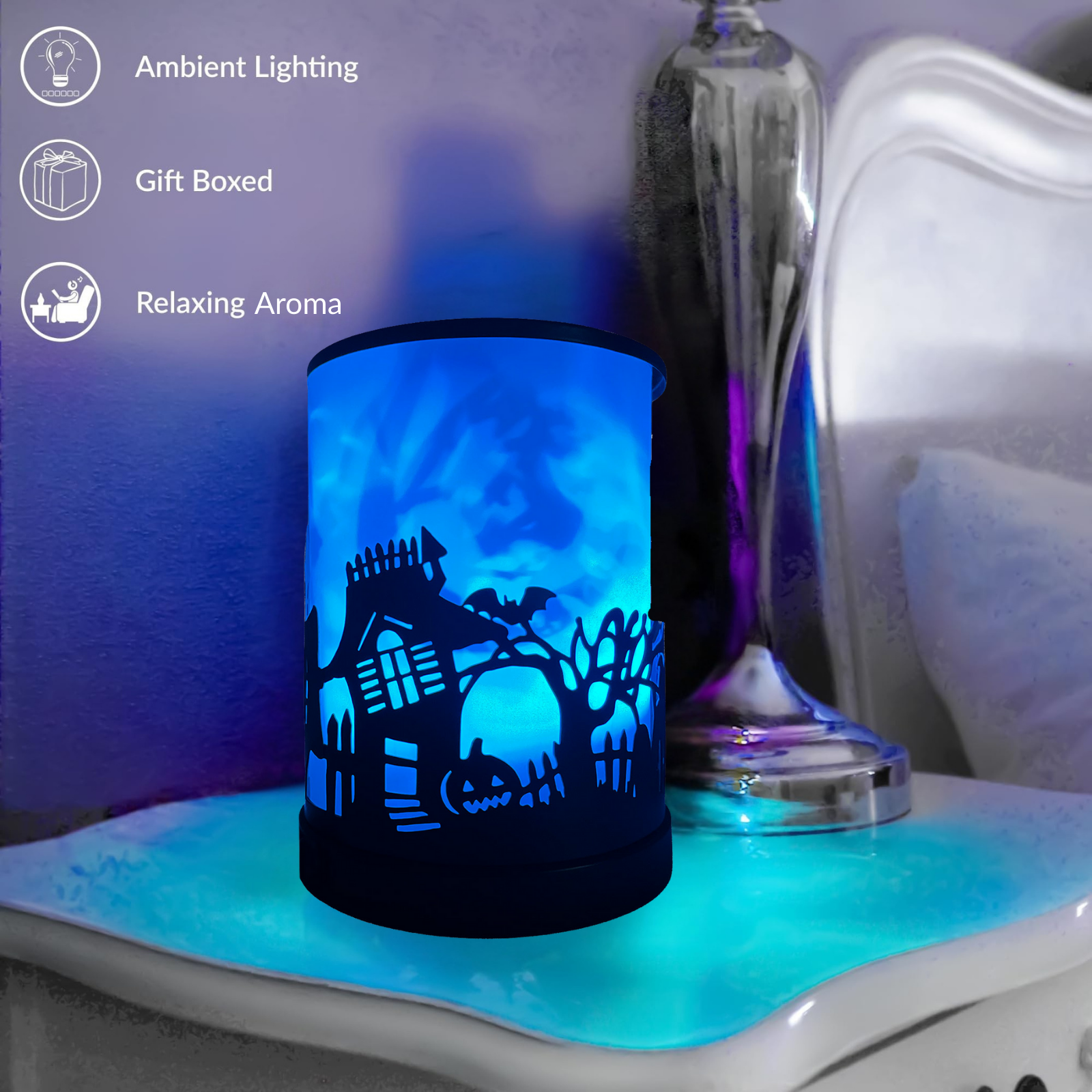 Cello Halloween Colour Changing EMB with a Set of 3 Wax Medallions