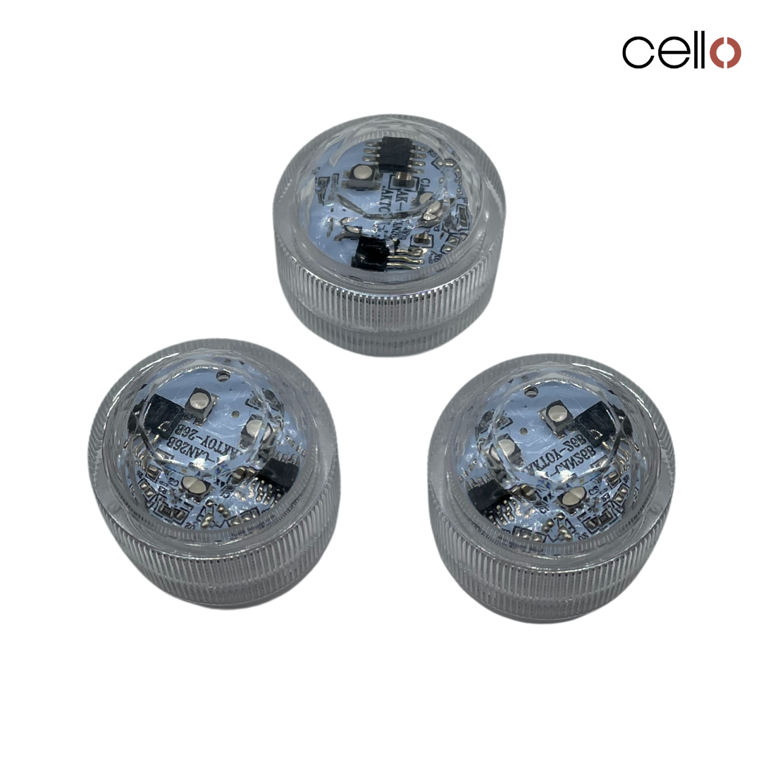 Multicoloured LED Lights With Remote - 3 Pack