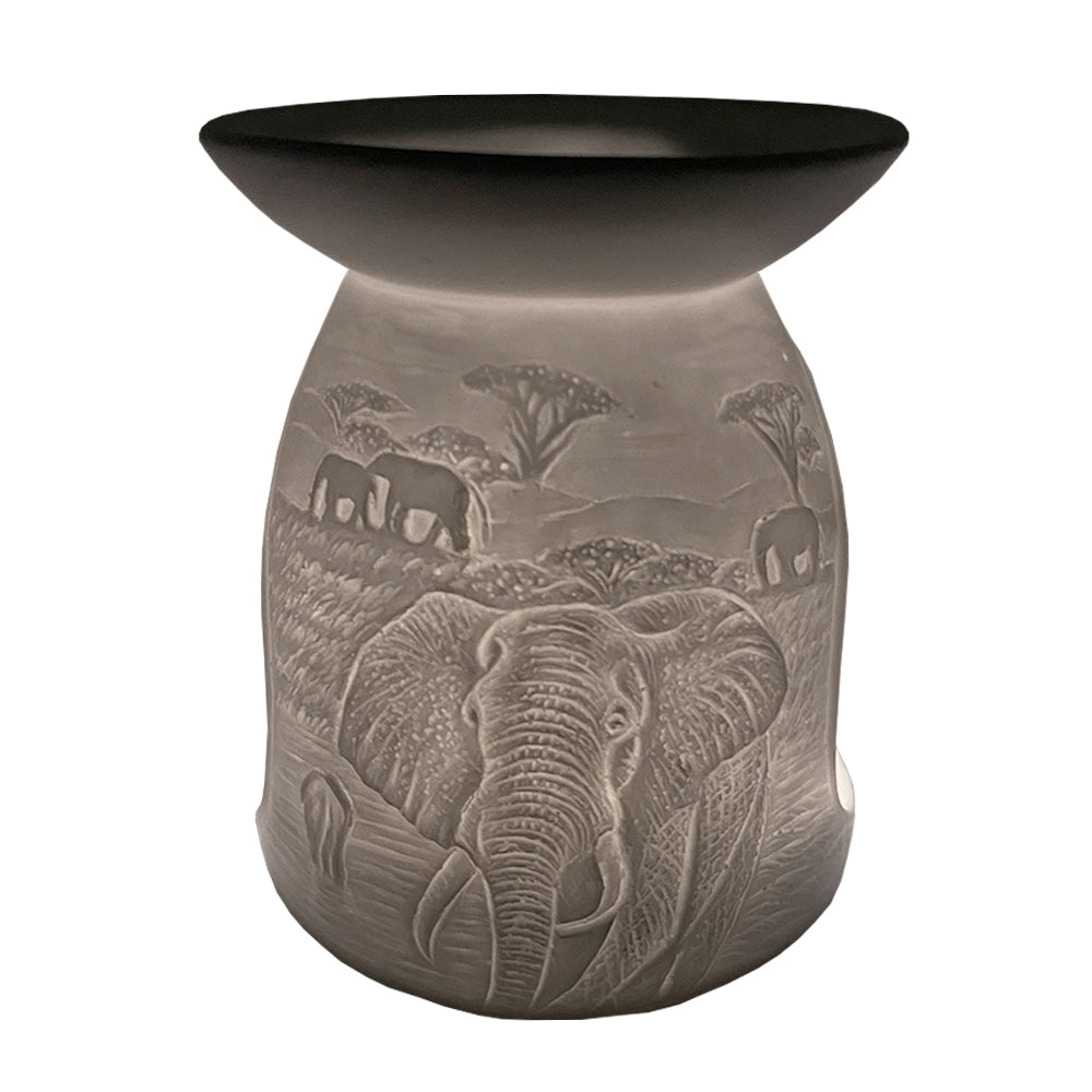 Porcelain Tealight Burner - Elephant