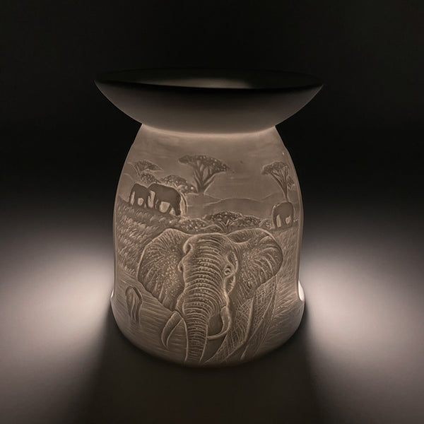 Porcelain Tealight Burner - Elephant