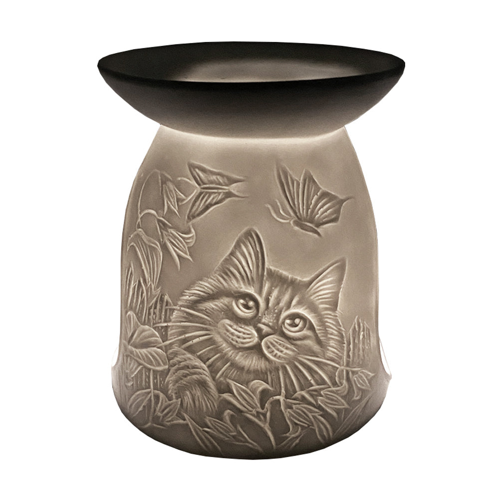 Porcelain Tealight Burner - Cat