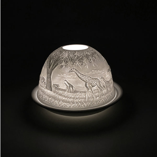 Porcelain Tealight Dome - Giraffe