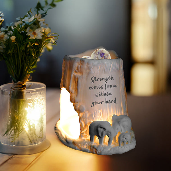 Elephant Tealight Burner - Strength comes from within your herd