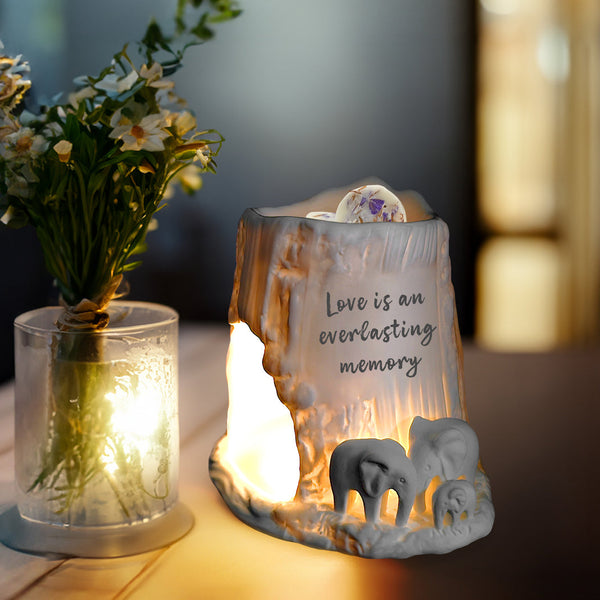 Elephant Tealight Burner - Love is an everlasting memory