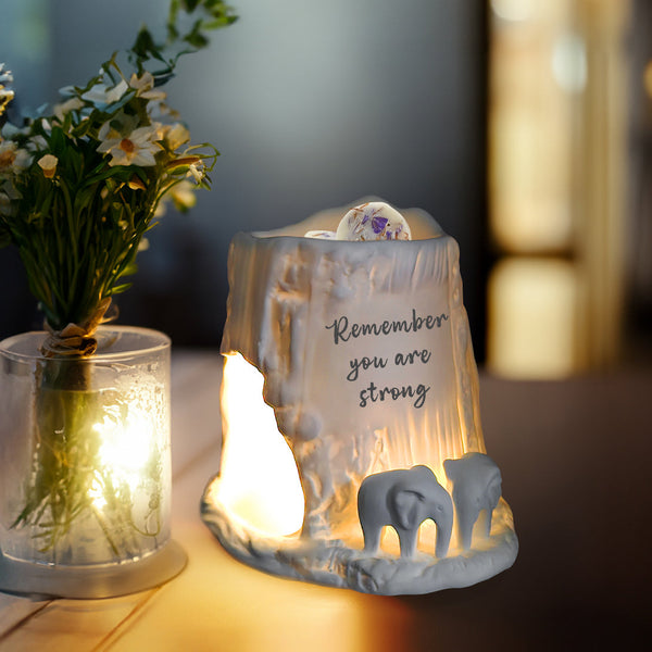 Elephant Tealight Burner - Remember you are Strong