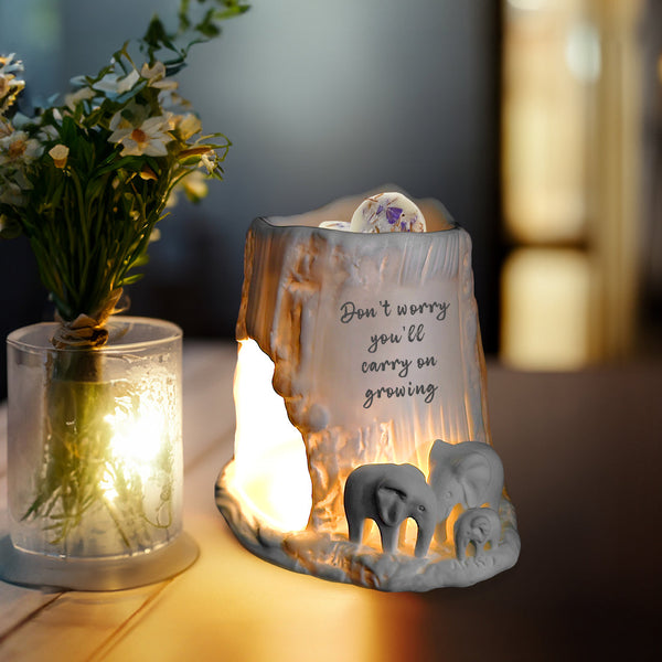 Elephant Tealight Burner - Don't worry, you'll carry on growing