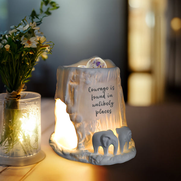 Elephant Tealight Burner - Courage is found in unlikely places