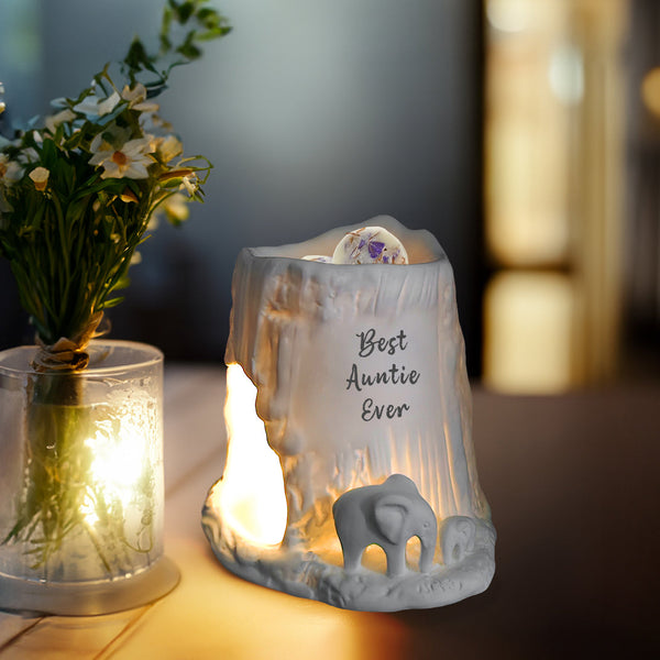 Elephant Tealight Burner - Best Auntie Ever