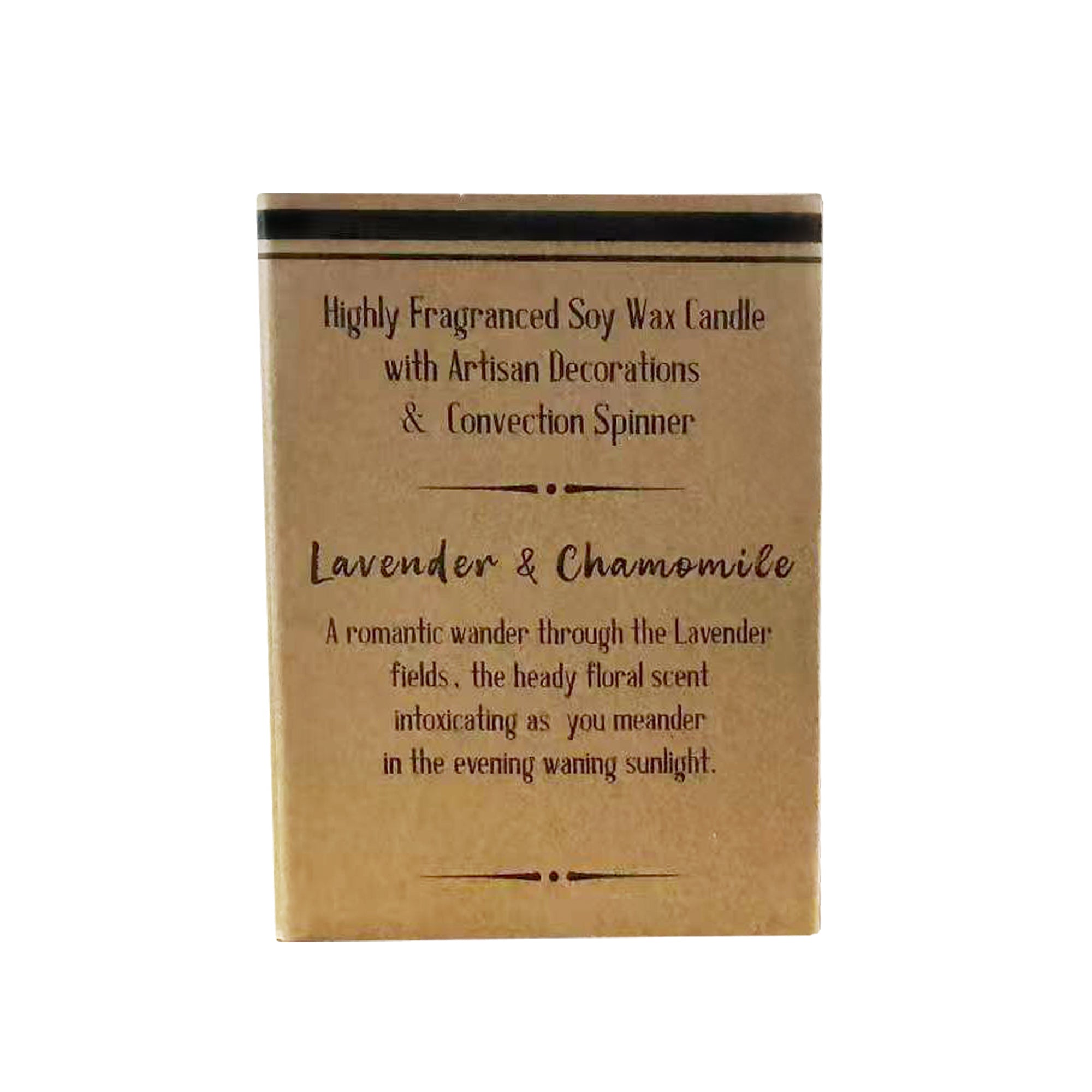 Cello Naked Candle with Convection Spinner - Lavender & Chamomile