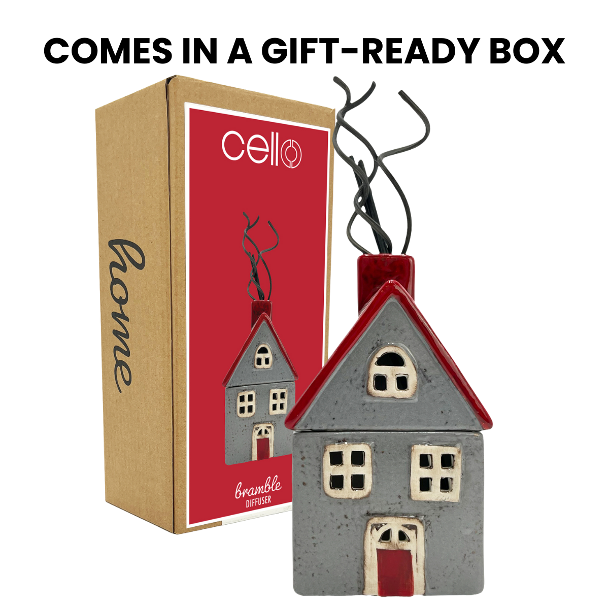 Home Reed Diffuser - Bramble - Red & Grey