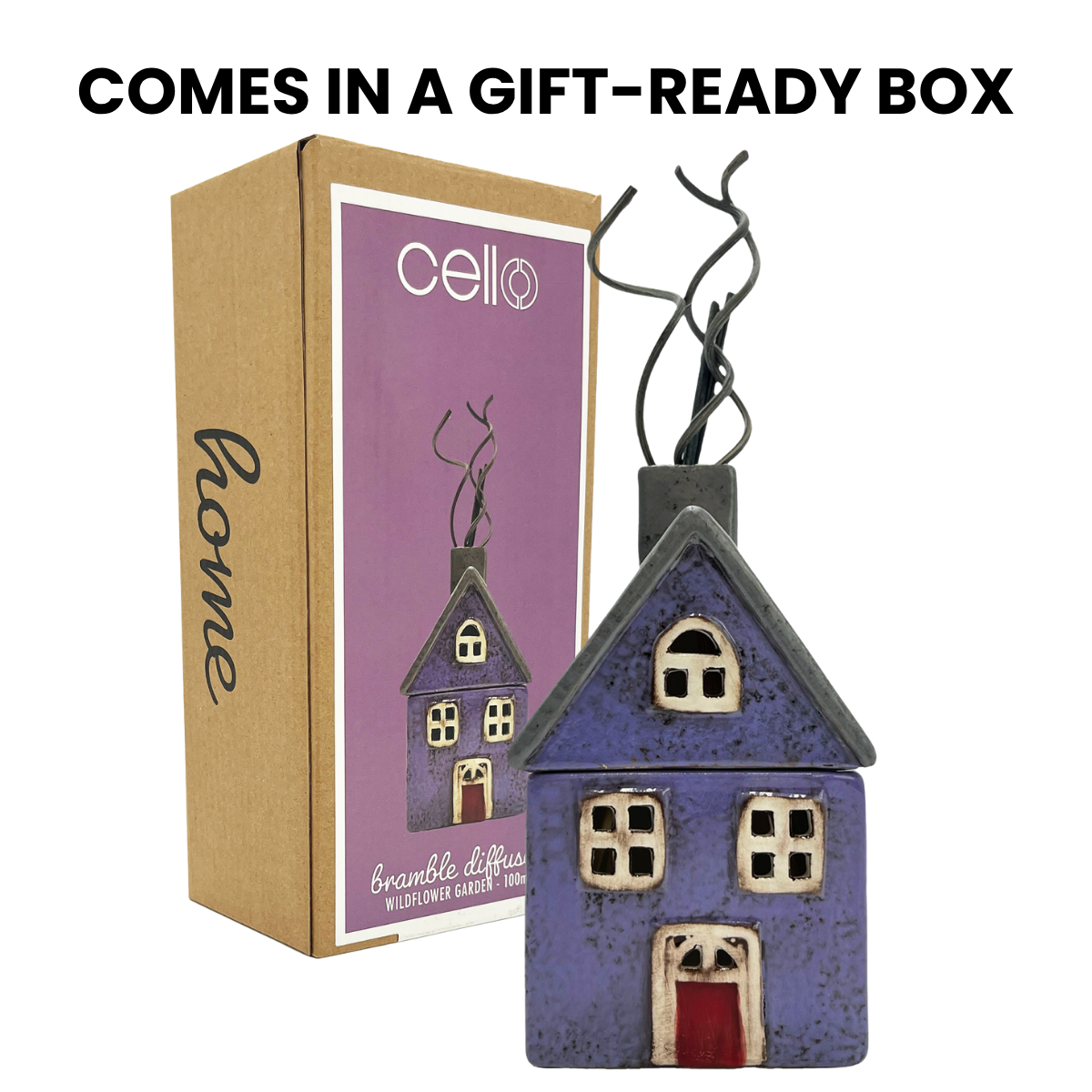 Home Reed Diffuser - Wildflower Garden - Purple & Grey