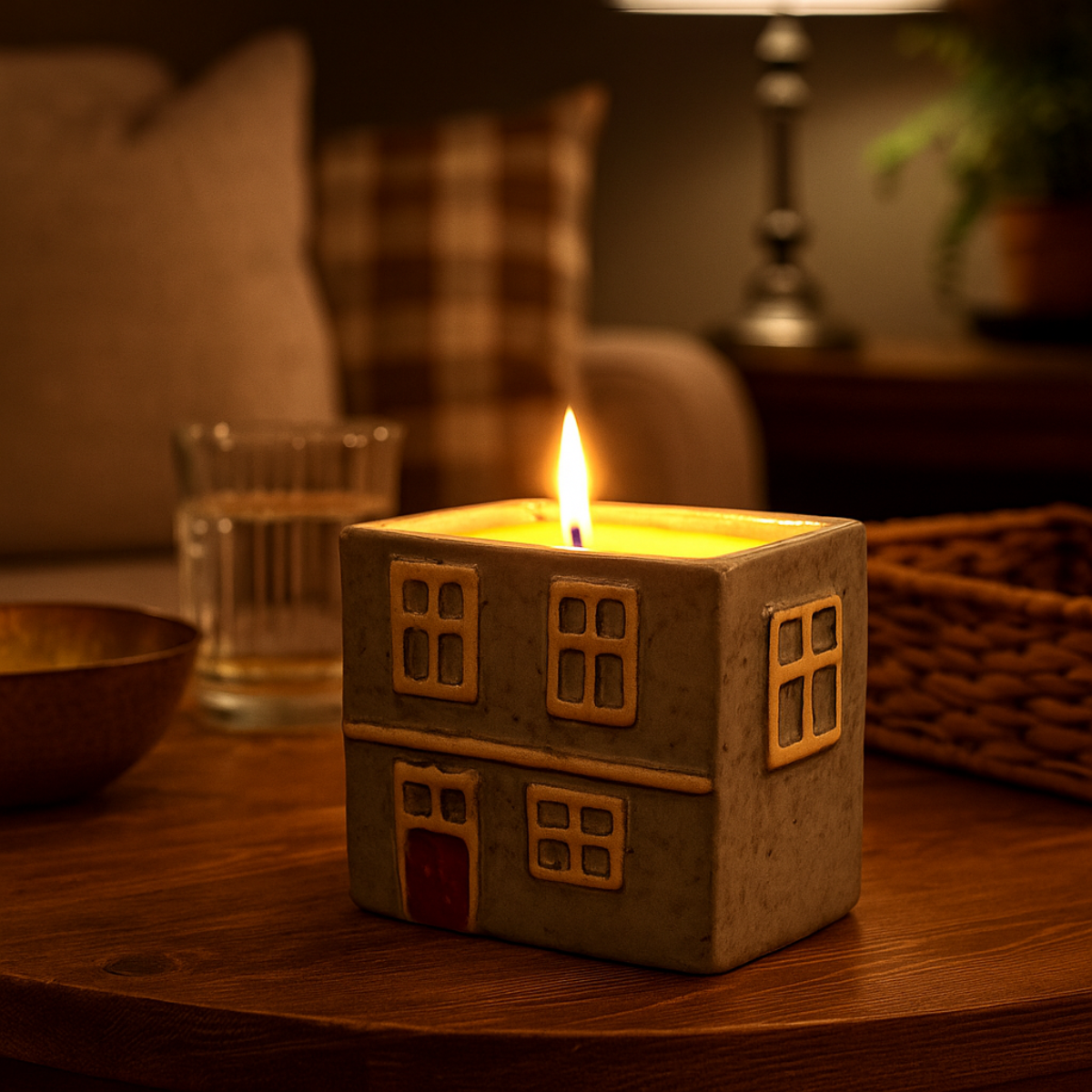 Home Candle - Fresh Linen - Green